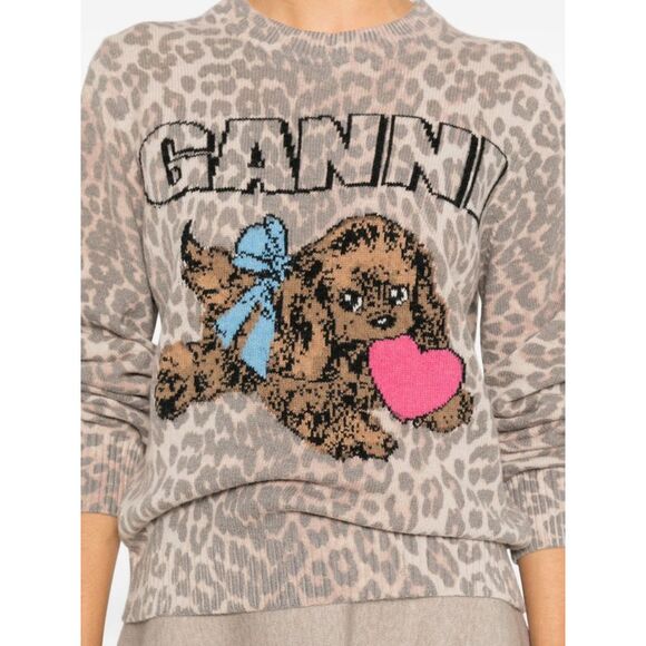 Ganni Women Wool Crewneck Sweater - Picture 5 of 5